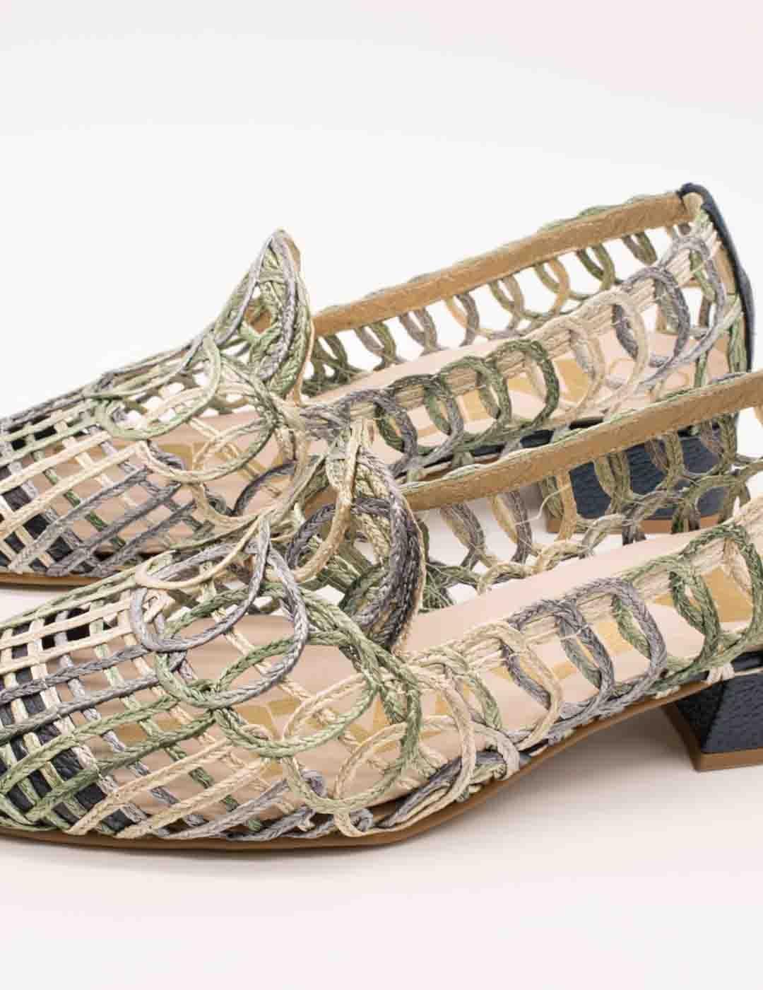 Zapato Nival 15774 Rafia Multicolor de Mujer