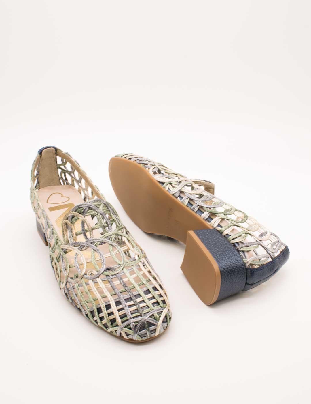 Zapato Nival 15774 Rafia Multicolor de Mujer