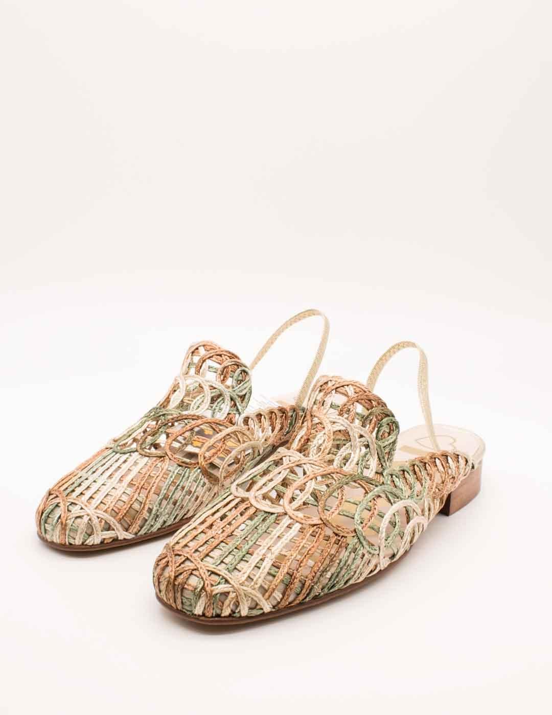 Mule Nival 143702 Elast Verde Multi de Mujer