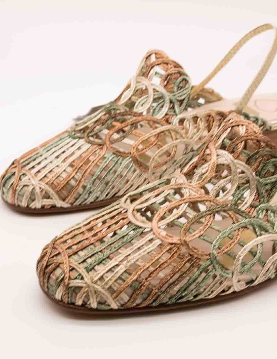 Mule Nival 143702 Elast Verde Multi de Mujer