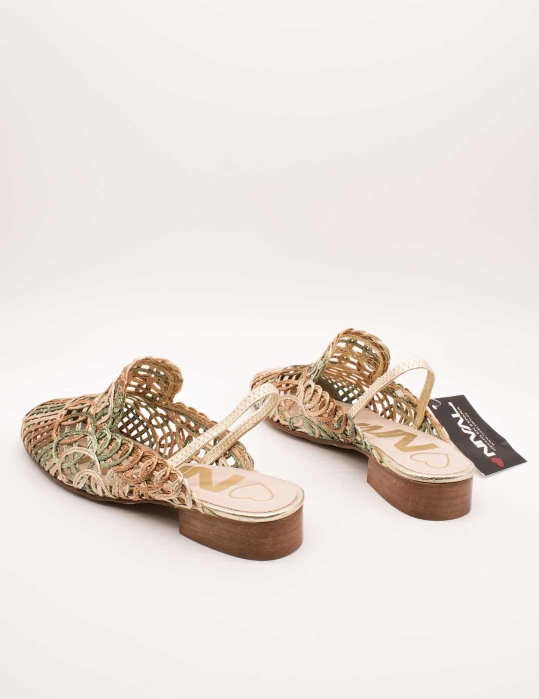 Mule Nival 143702 Elast Verde Multi de Mujer