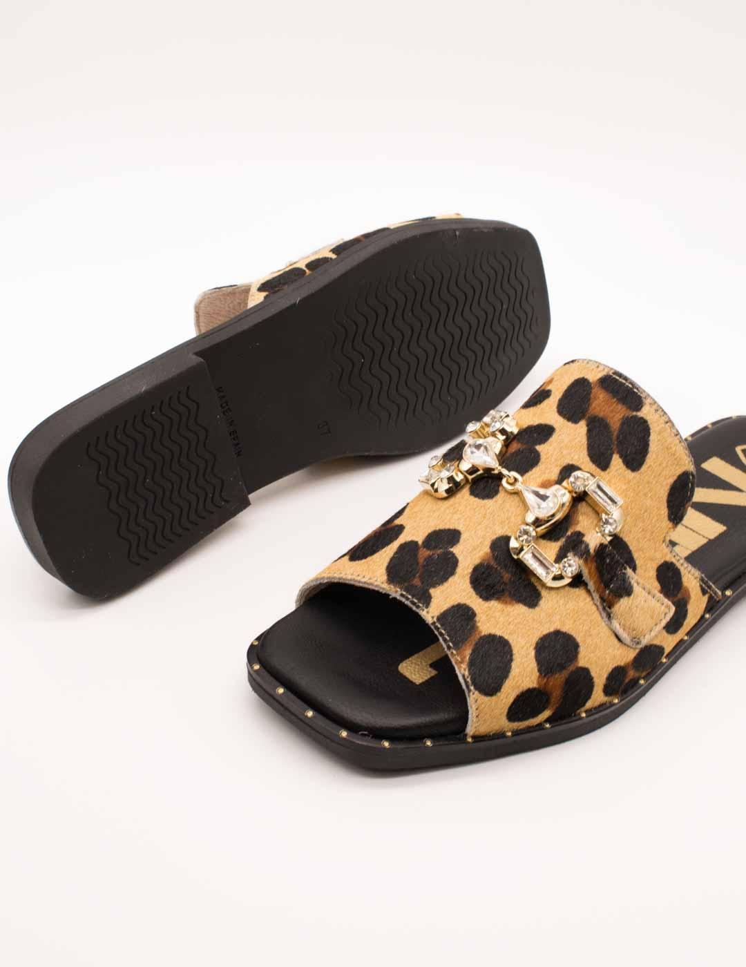 Sandalia Nival LIA01 Lia Leopardo de Mujer