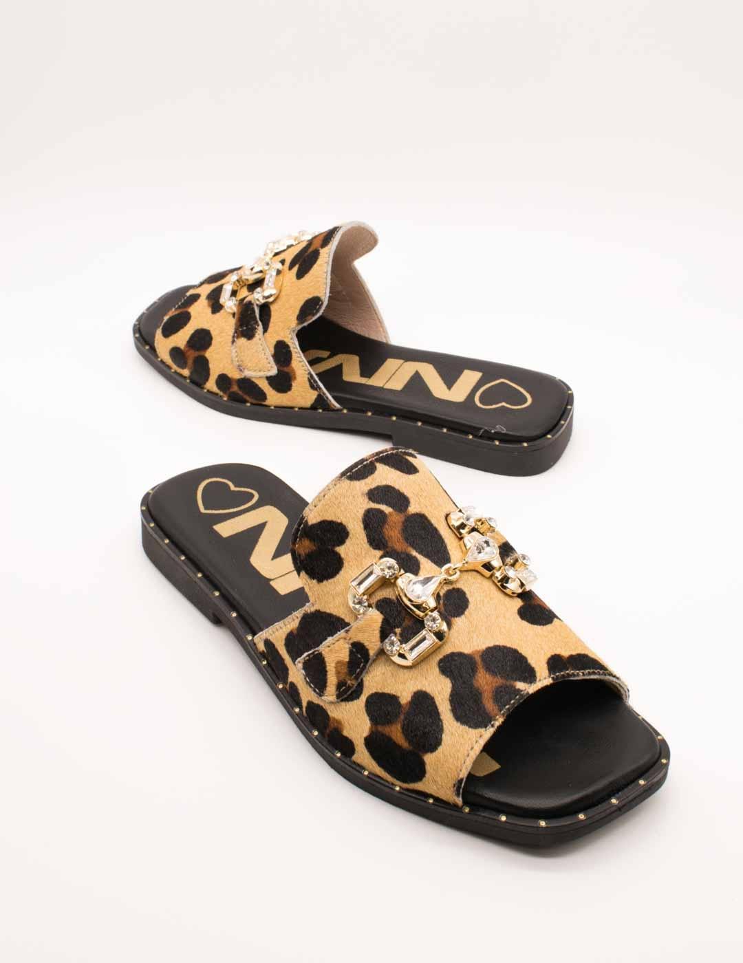 Sandalia Nival LIA01 Lia Leopardo de Mujer
