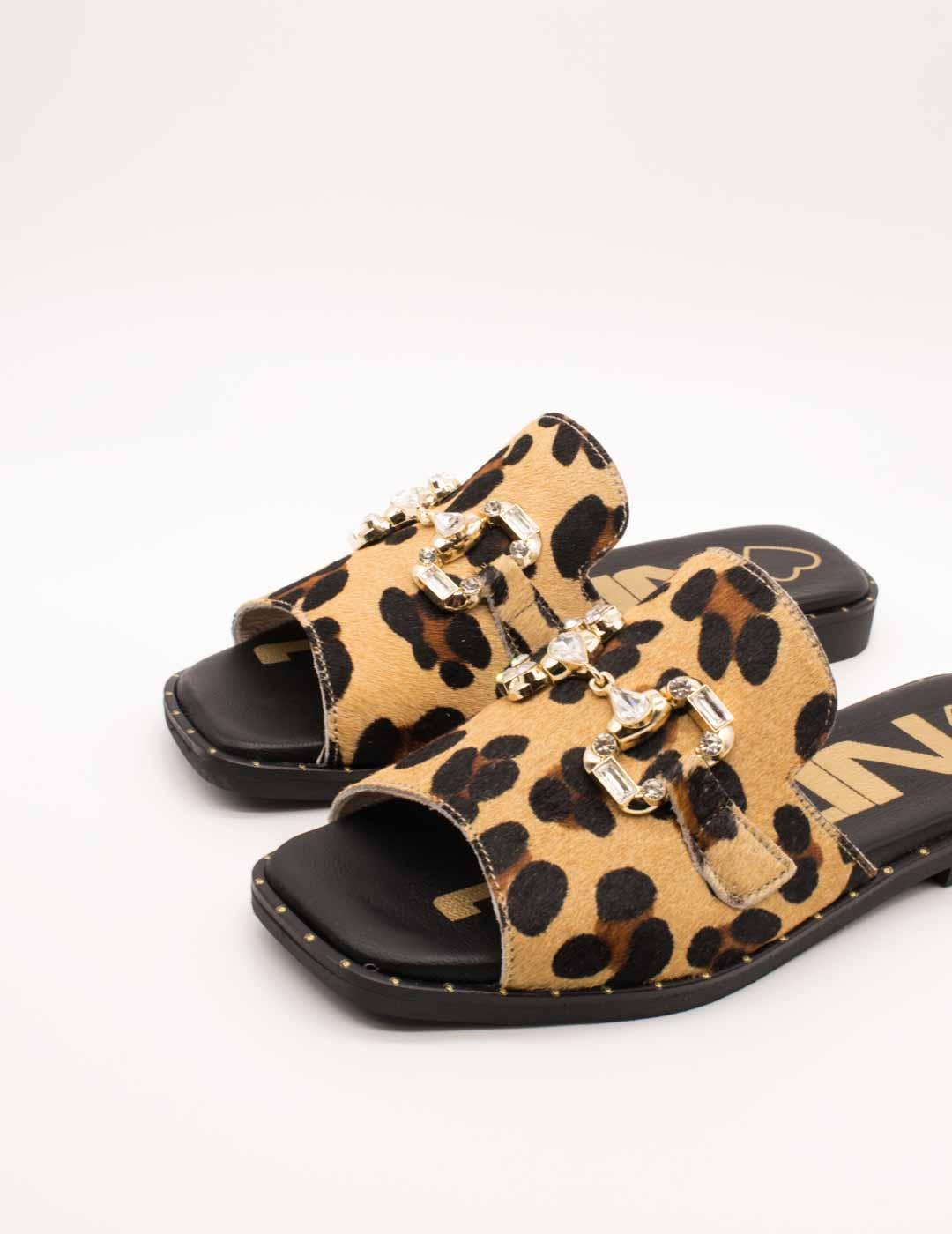 Sandalia Nival LIA01 Lia Leopardo de Mujer