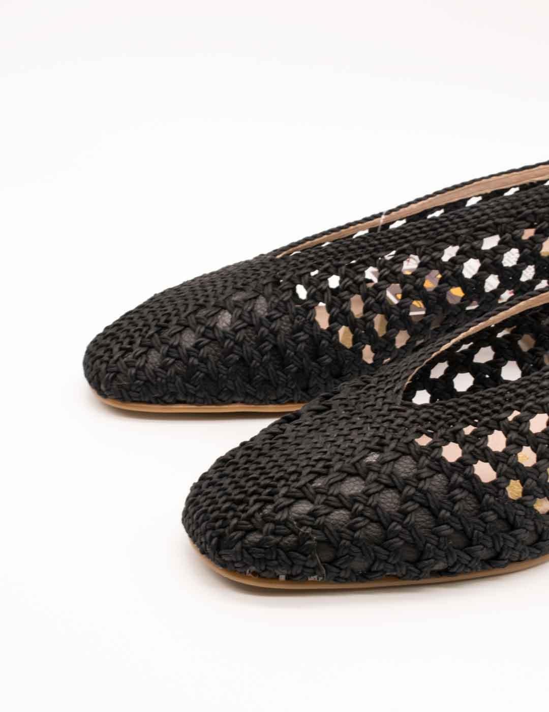 Zapato Nival S987803 Salon Negro de Mujer