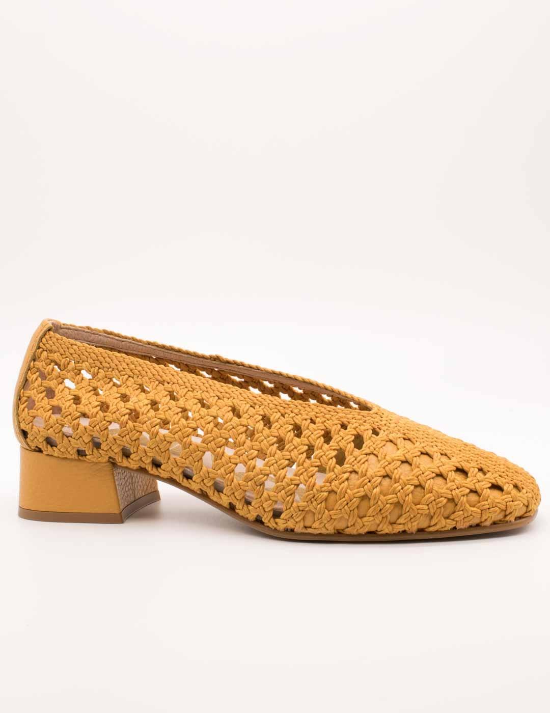 Zapato Nival S987803 Salón Mostaza de Mujer