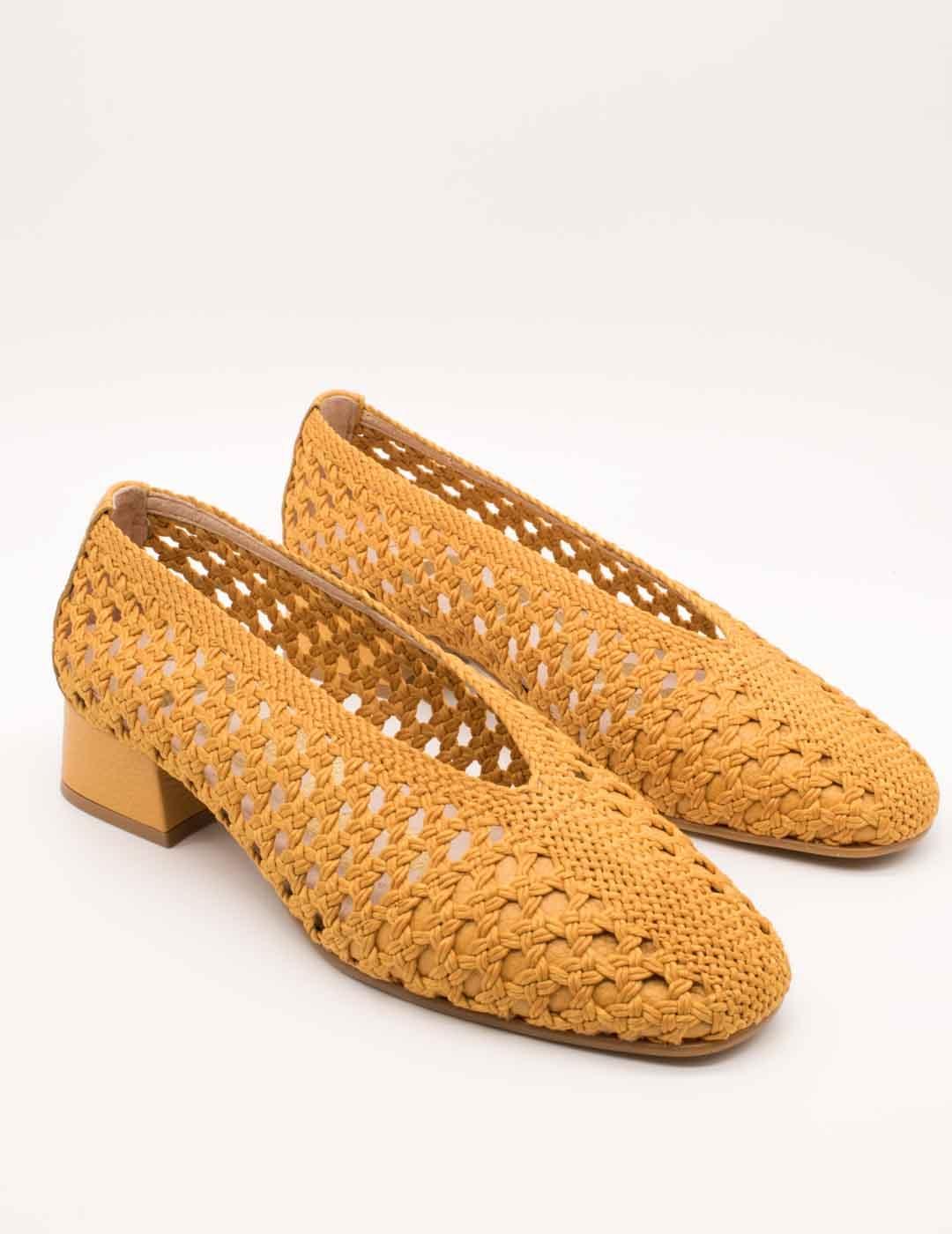 Zapato Nival S987803 Salón Mostaza de Mujer