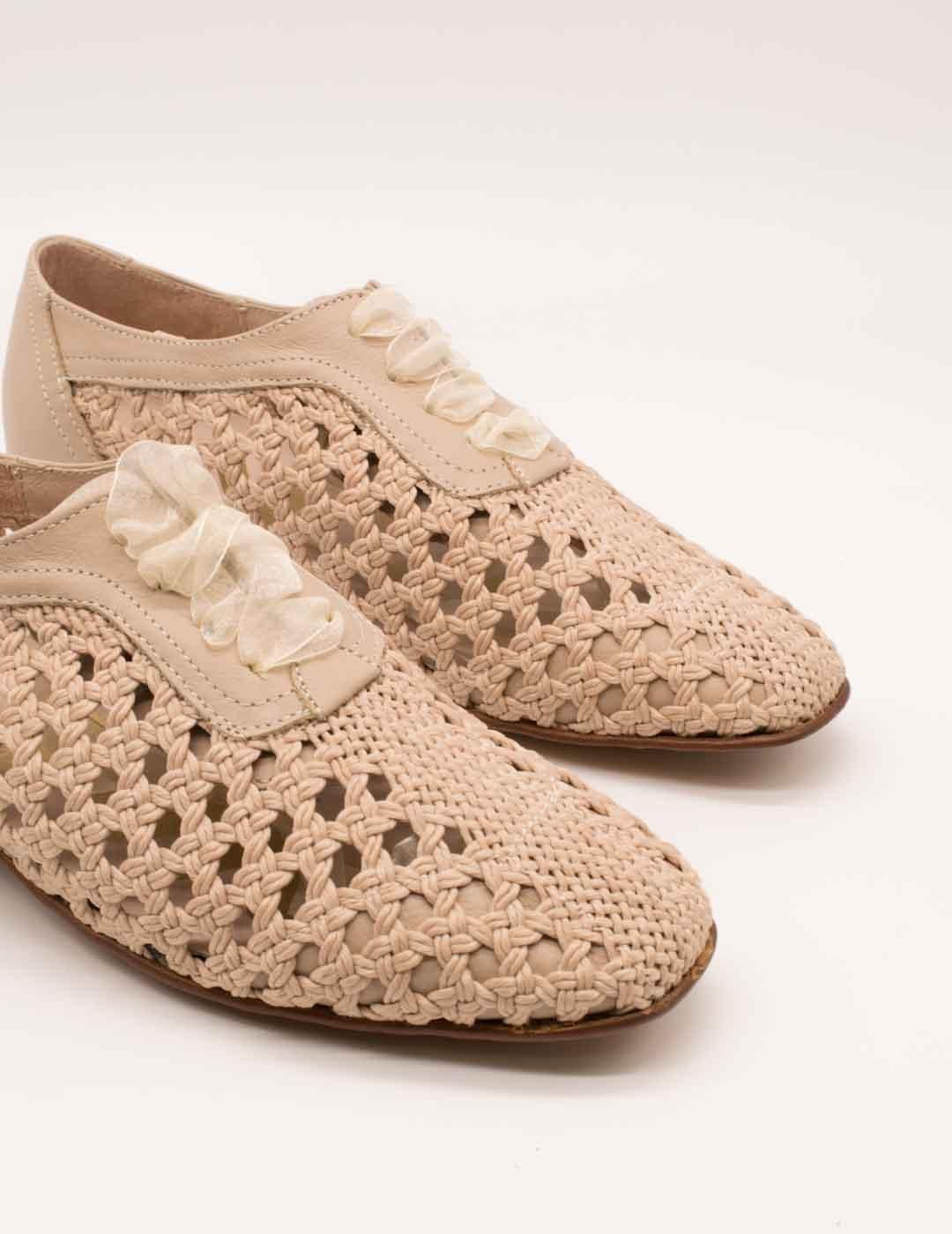 Zapato Nival S987801 Ingles Beige de Mujer