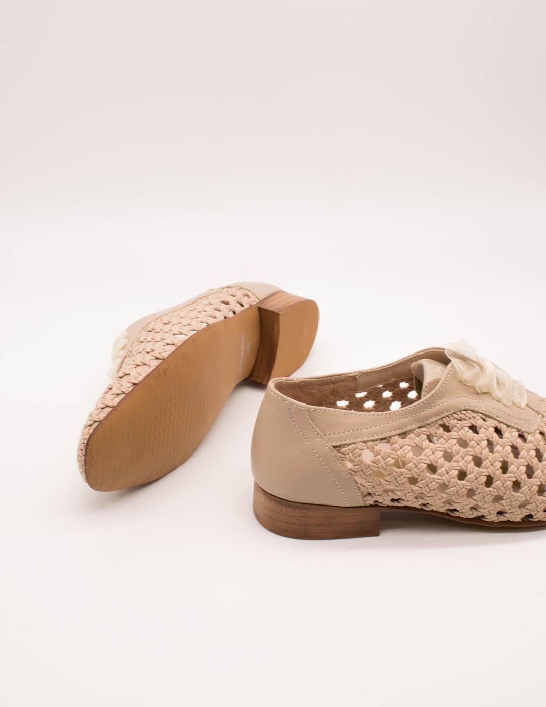 Zapato Nival S987801 Ingles Beige de Mujer