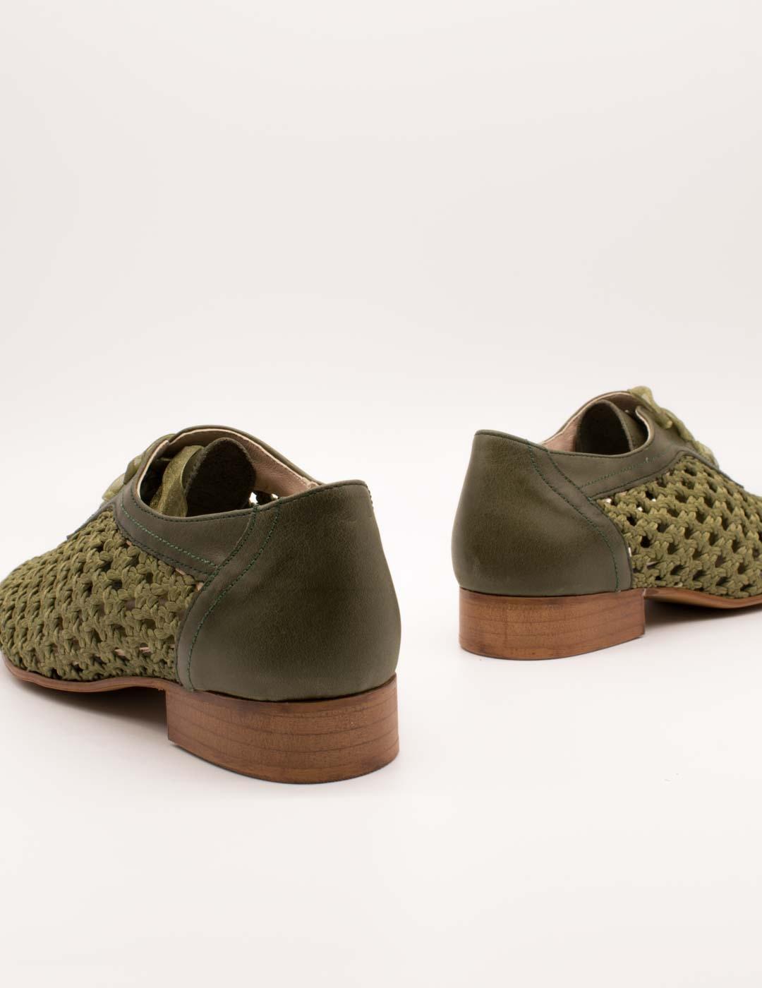 Zapato Nival S987801 Ingles Kaki de Mujer