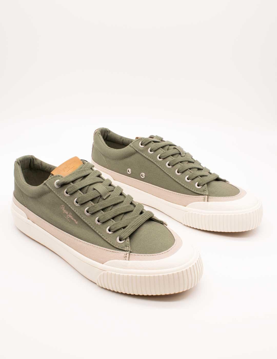 Deportivo Pepe Jeans PMS31075 Ben Army Green de Hombre