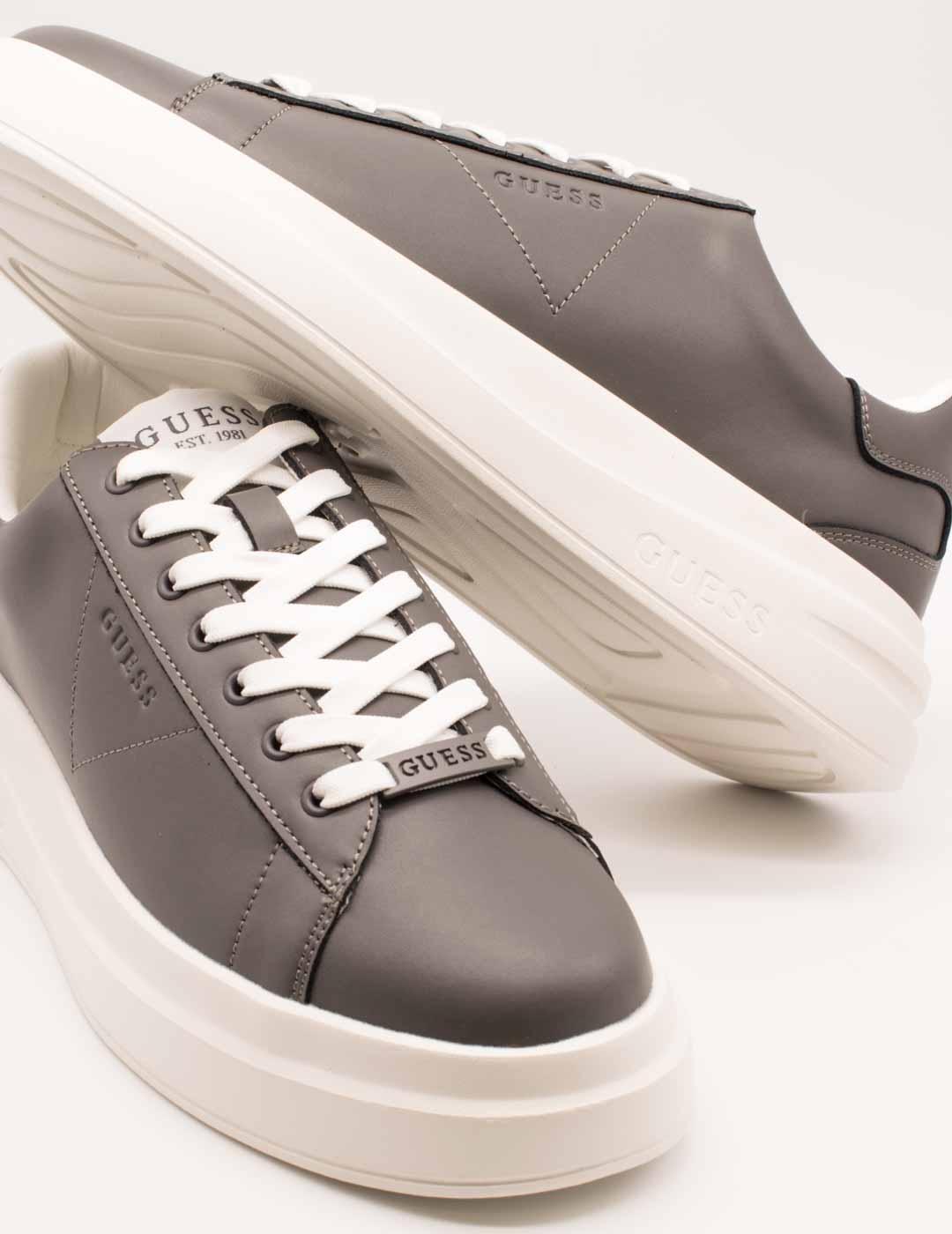 Deportivo Guess FMJLBA Elba Grey White de Hombre