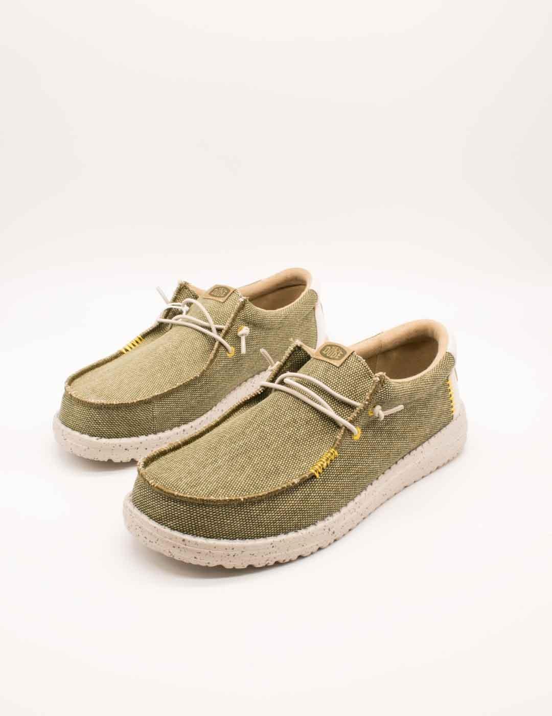 Zapato Hey Dude HD40952-337 Wally Coastline Olive