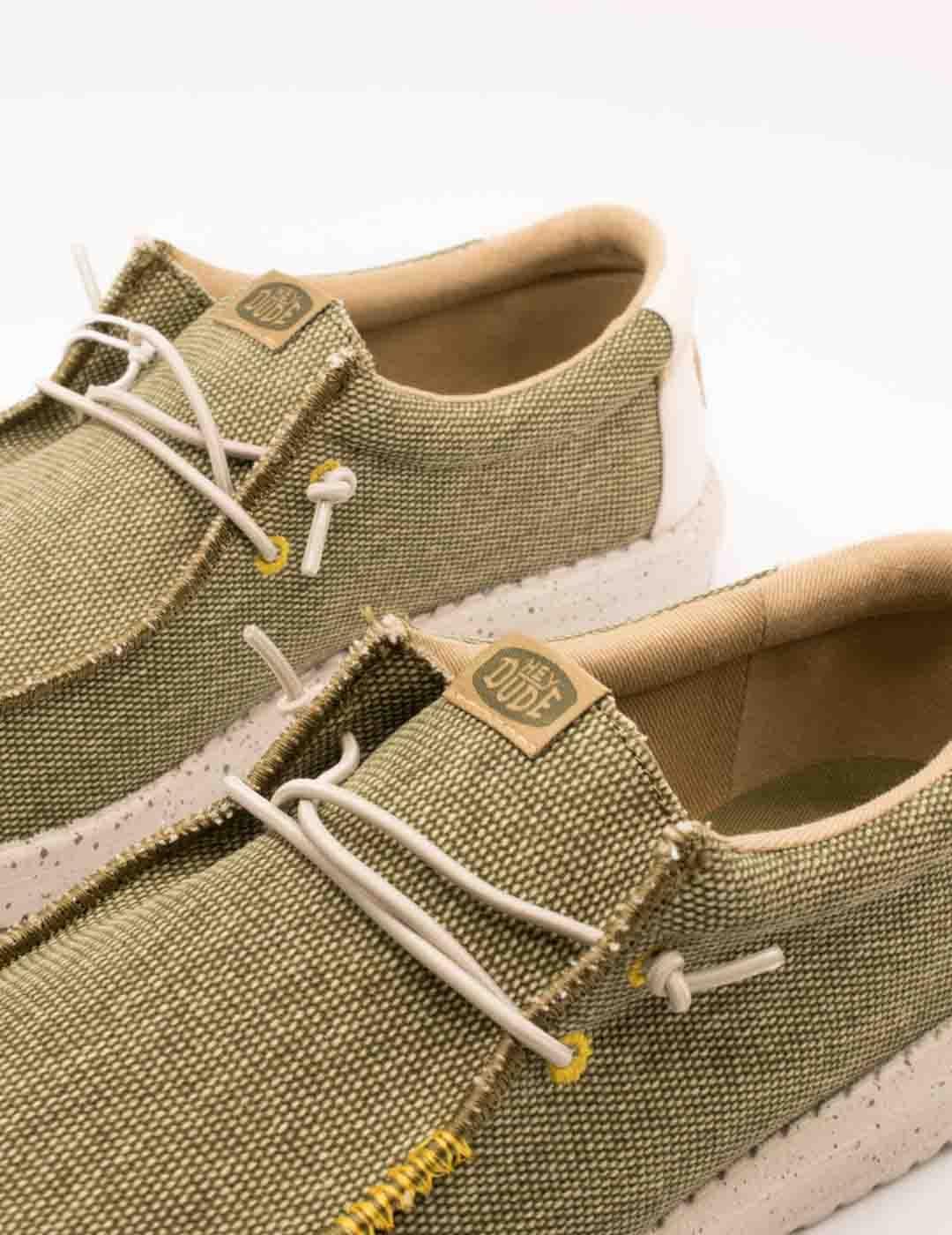 Zapato Hey Dude HD40952-337 Wally Coastline Olive