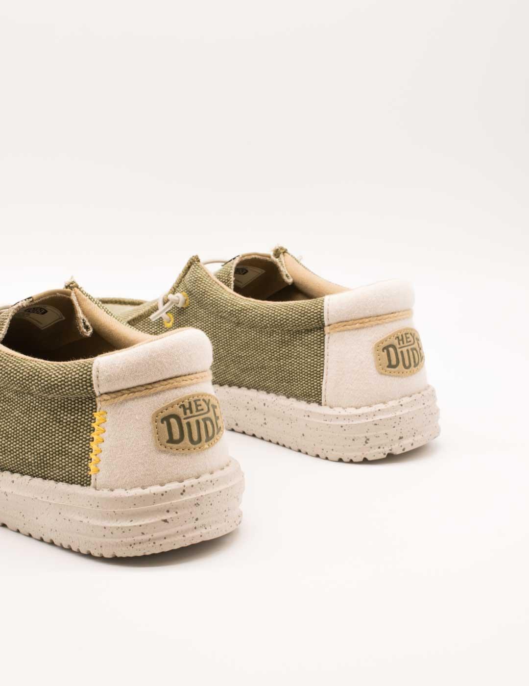 Zapato Hey Dude HD40952-337 Wally Coastline Olive