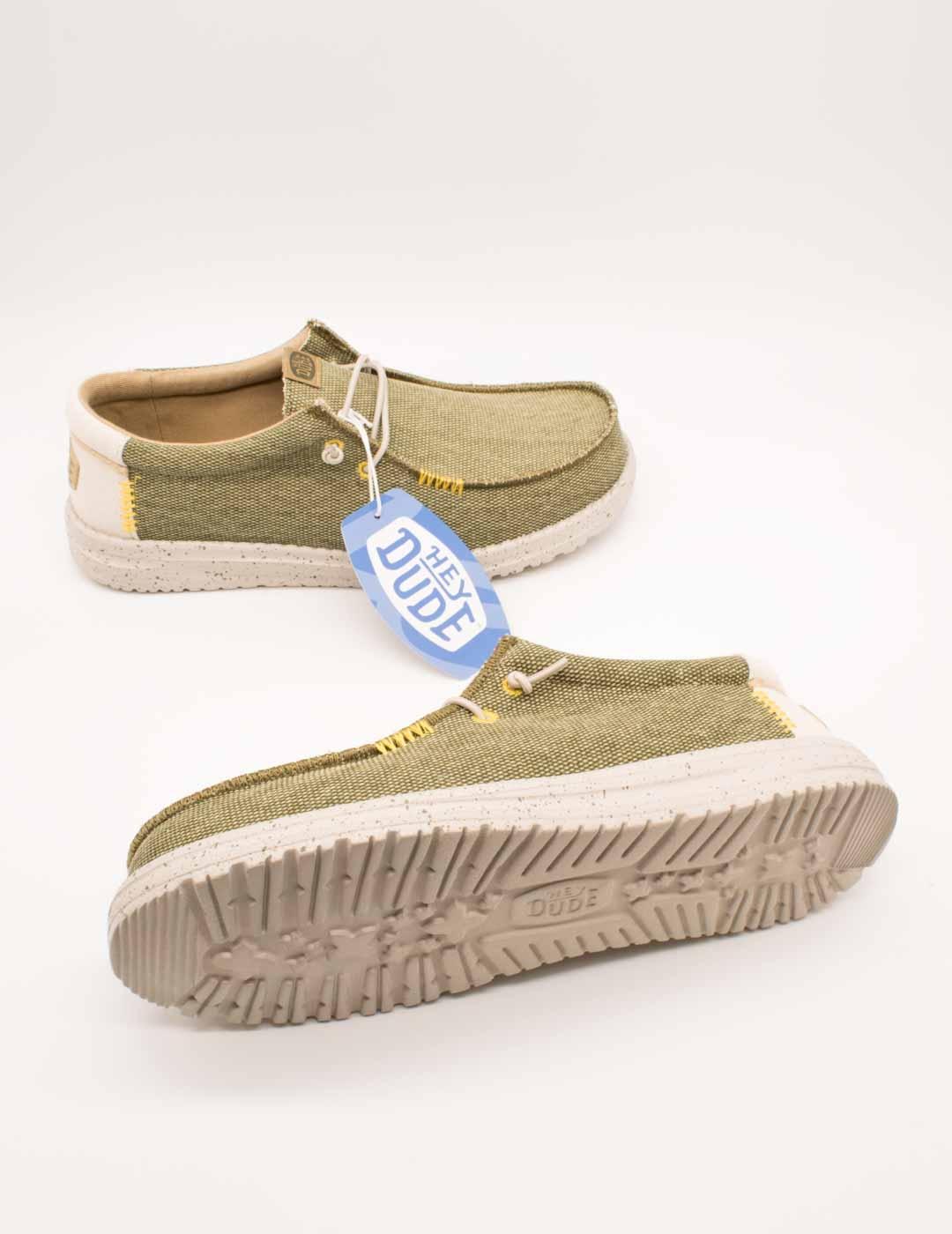 Zapato Hey Dude HD40952-337 Wally Coastline Olive