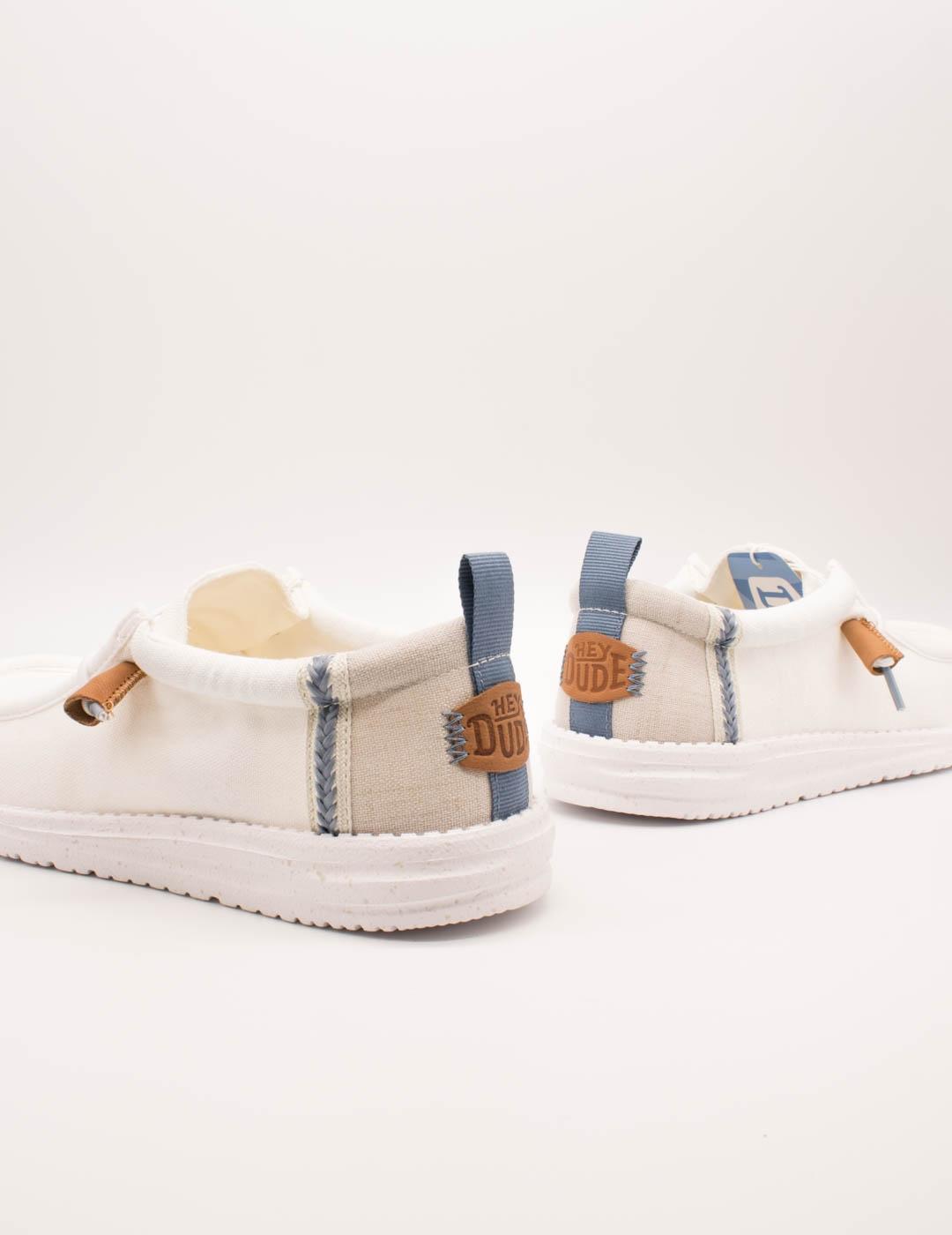 Zapato Hey Dude HD43086-1SO Wally White de Hombre