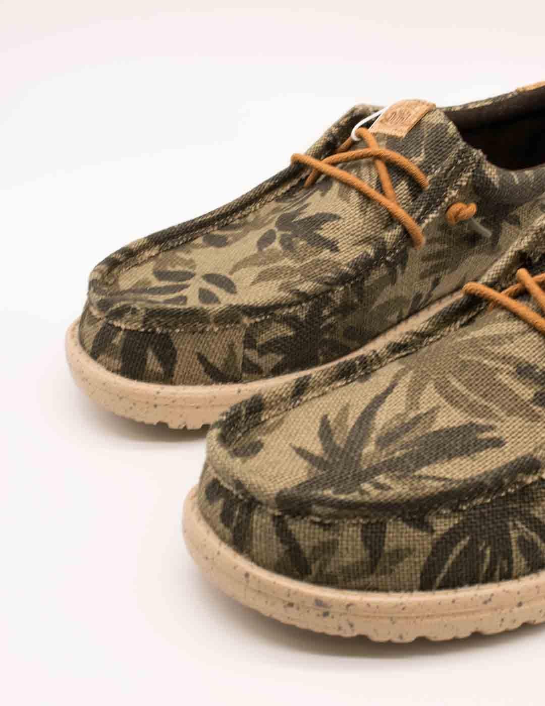 Zapato Hey Dude HD43087-3ZX Wally Olive de Hombre
