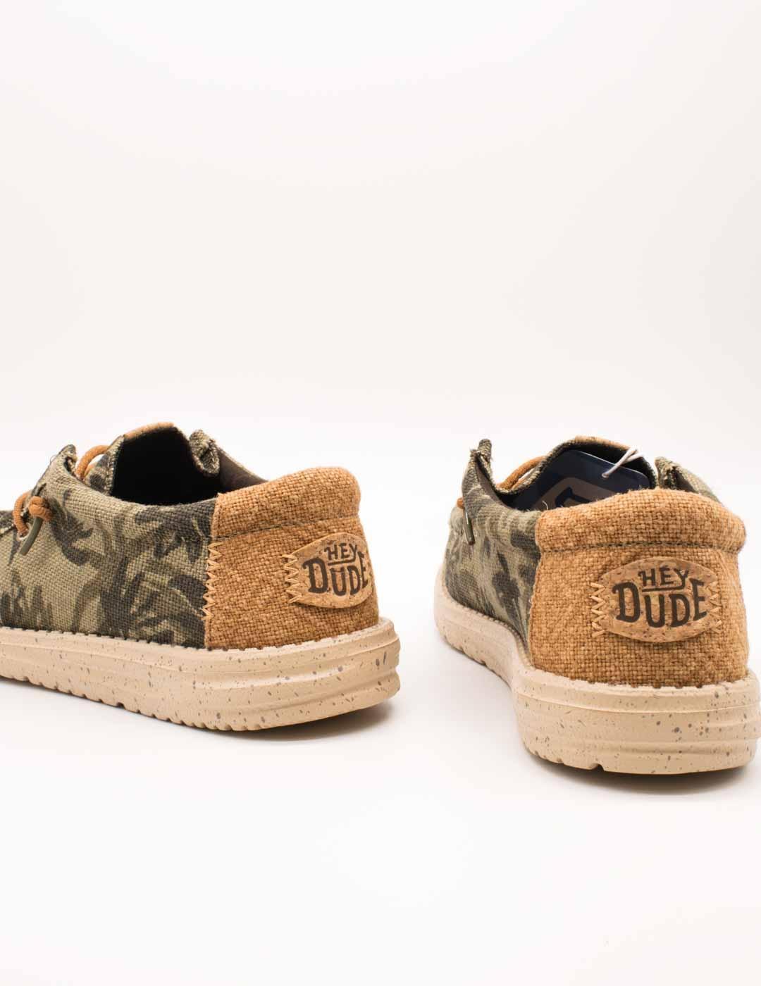 Zapato Hey Dude HD43087-3ZX Wally Olive de Hombre