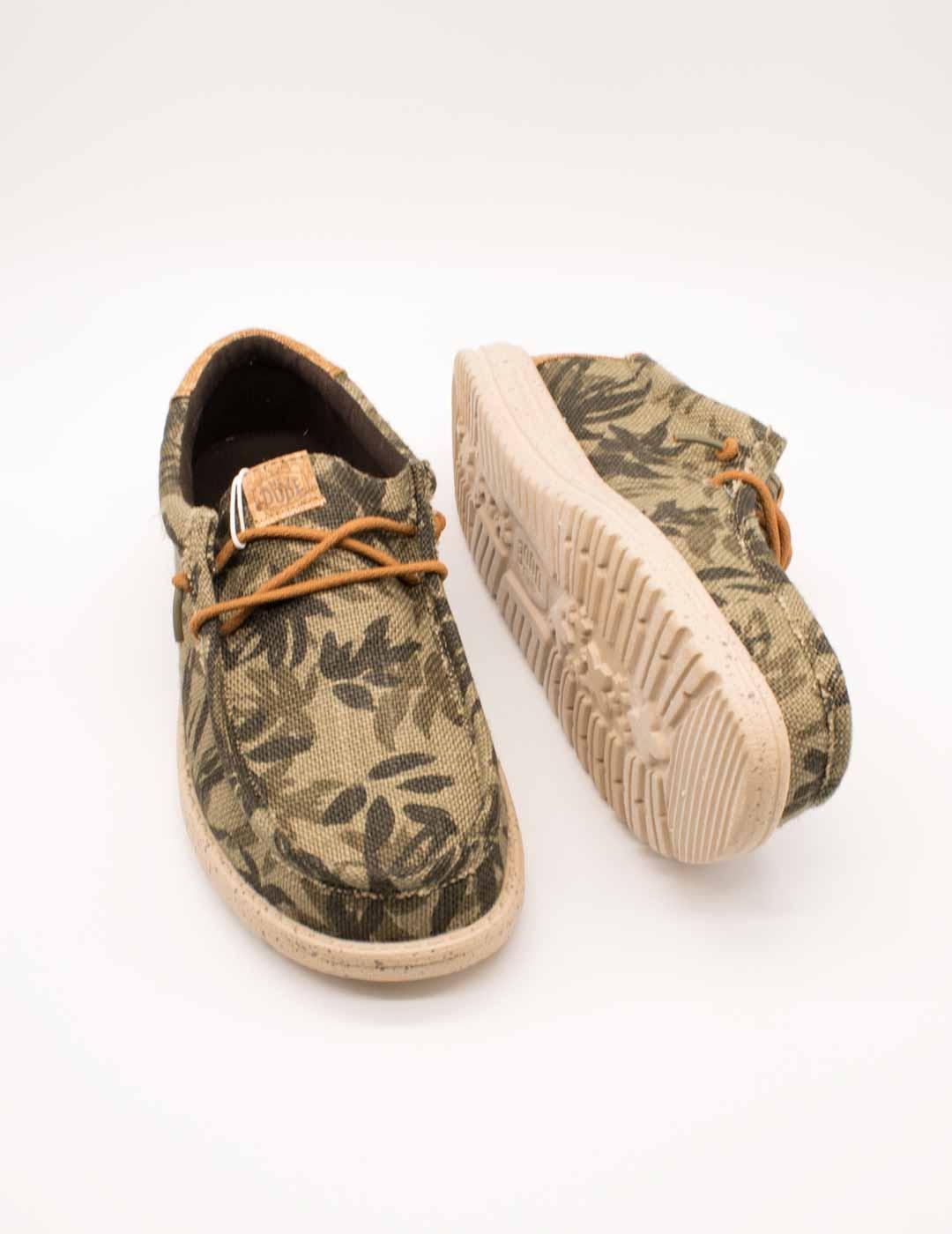 Zapato Hey Dude HD43087-3ZX Wally Olive de Hombre
