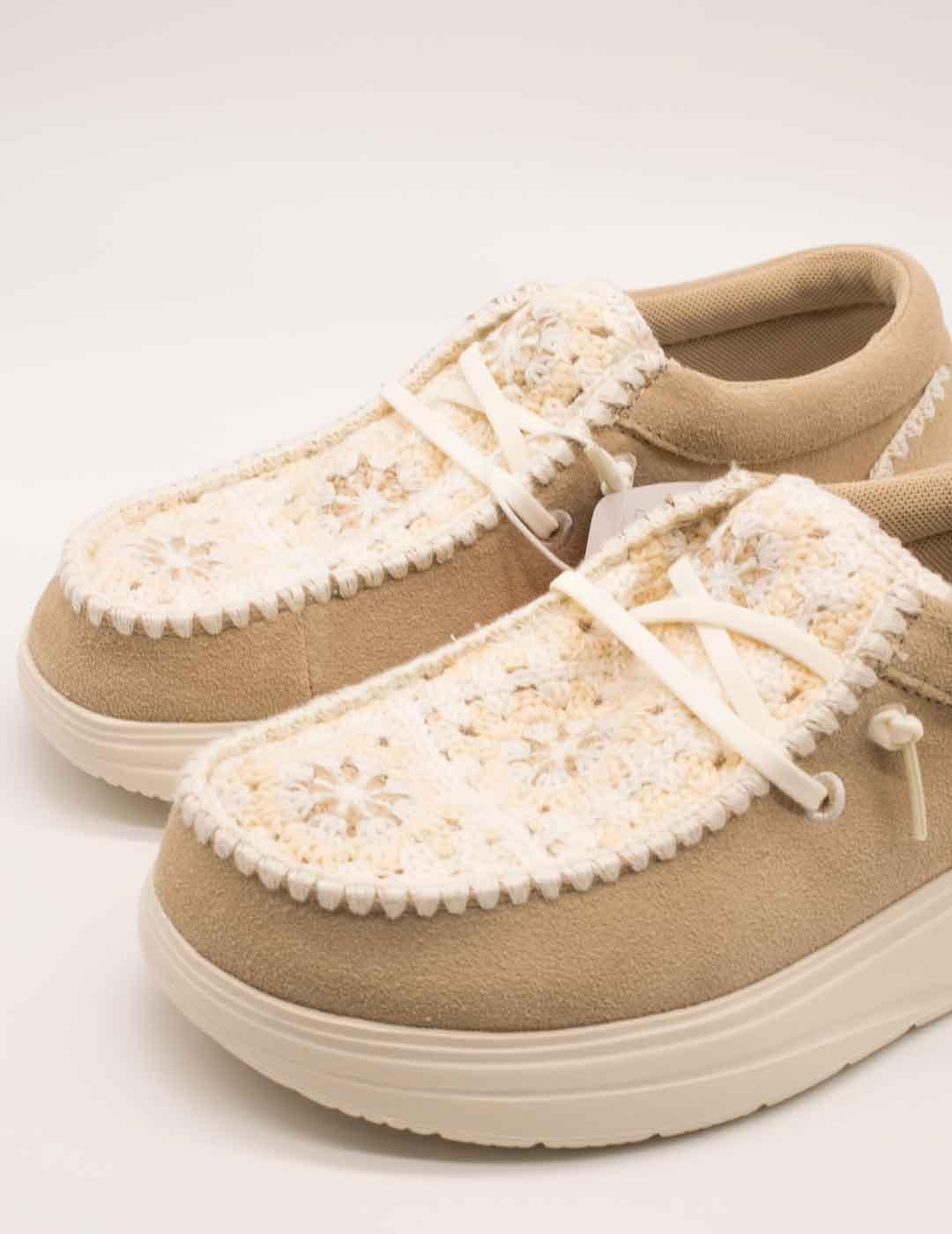 Zapato Hey Dude HD43108-0MD Wendy Irish Cream de Mujer