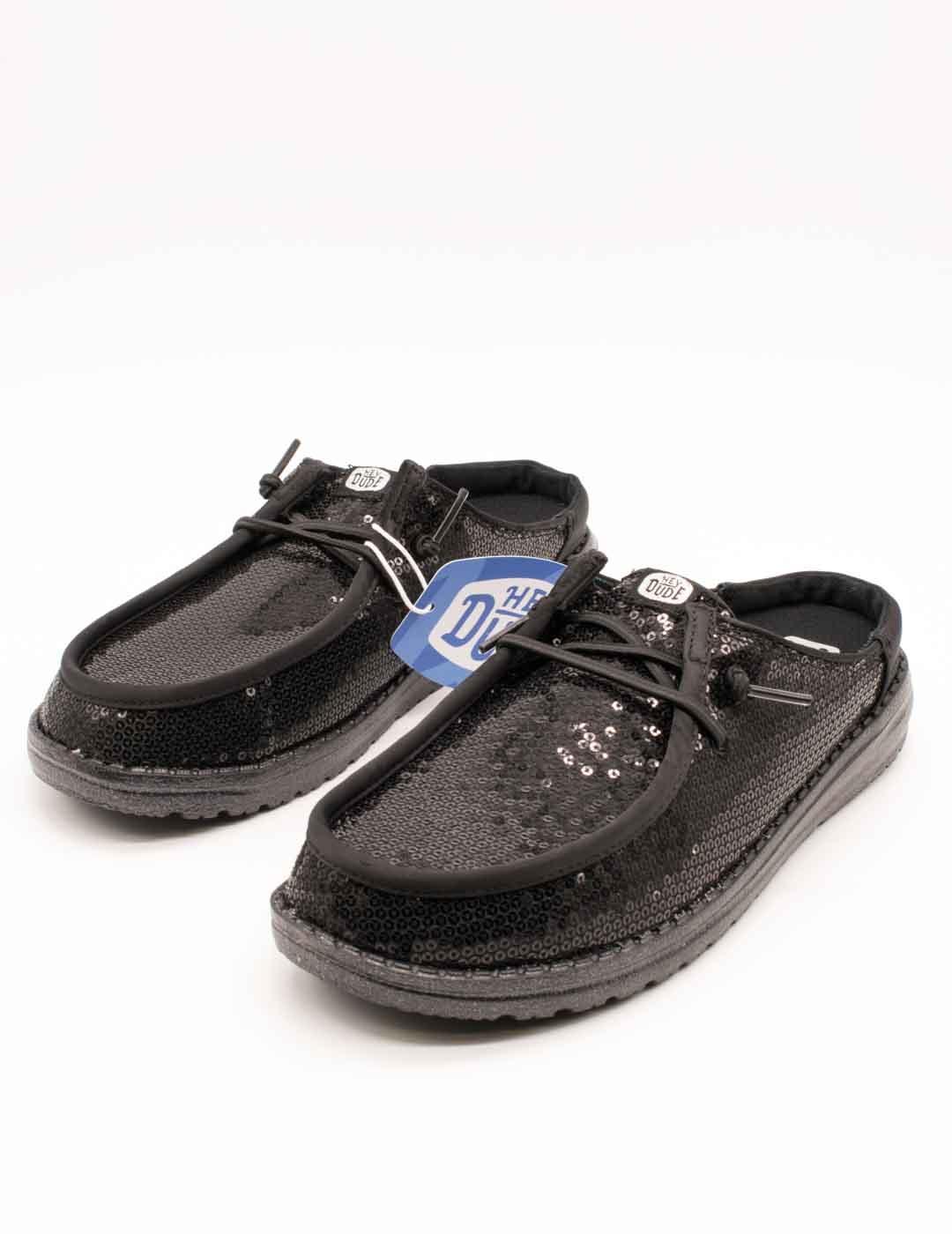 Zapato Hey Dude HD43615-001 Wendy Black de Mujer