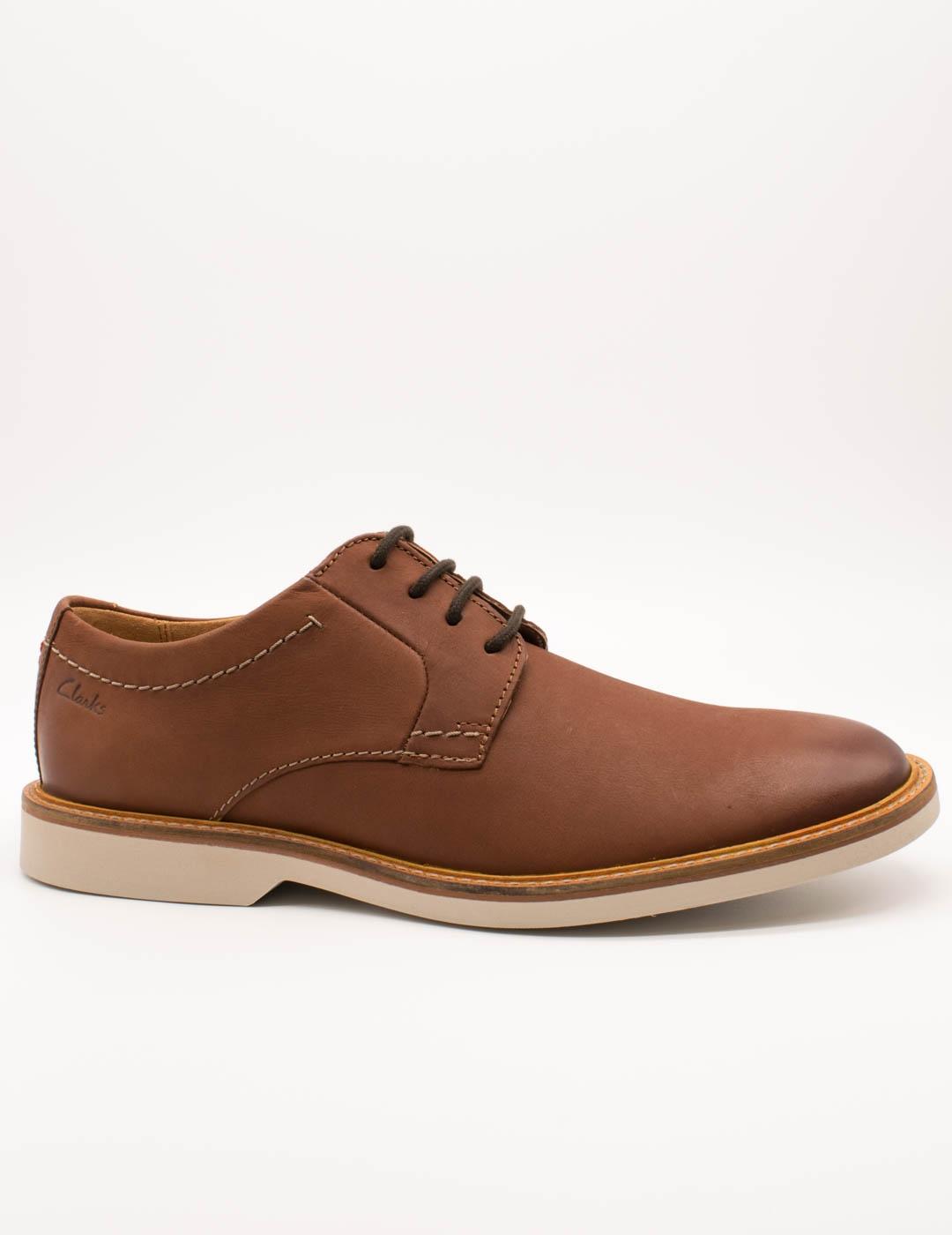 Zapato Clarks 26172070 Atticus LTLace Dark Tan de Hombre