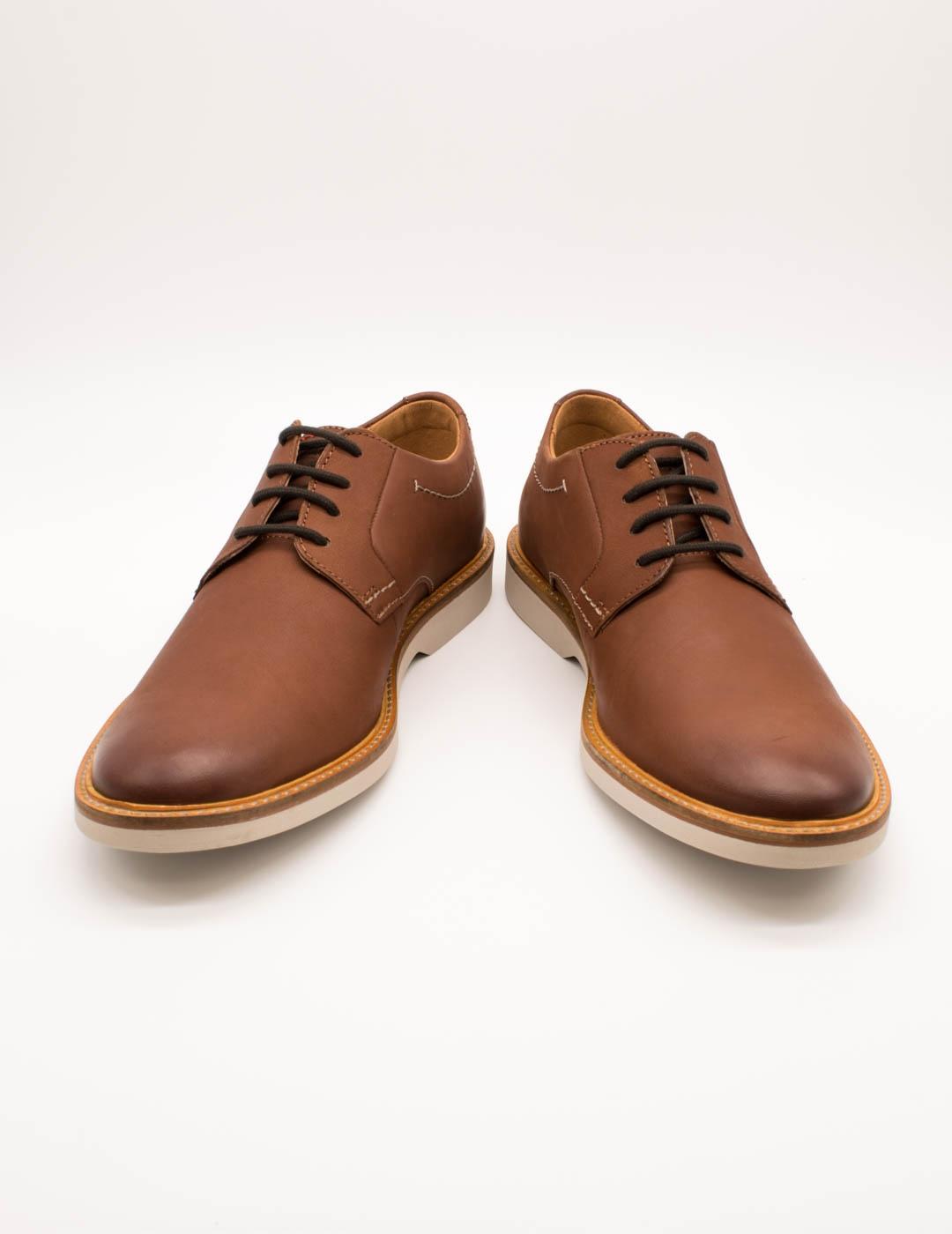 Zapato Clarks 26172070 Atticus LTLace Dark Tan de Hombre