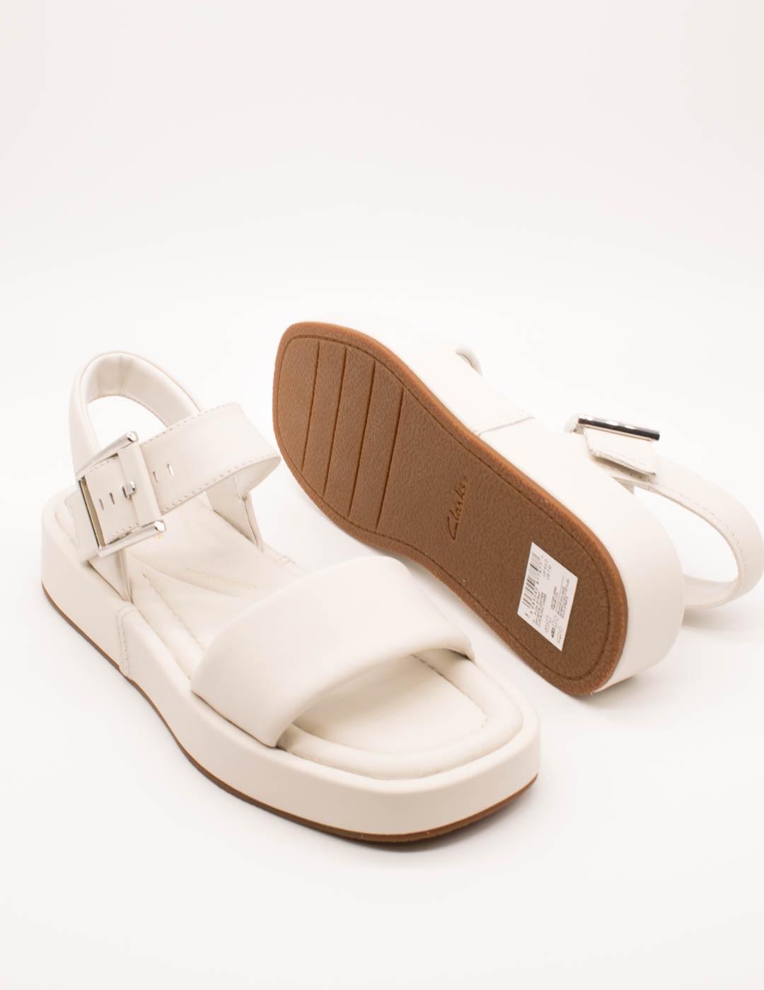 Sandalia Clarks 26176258 Alda Strap Off White de Mujer