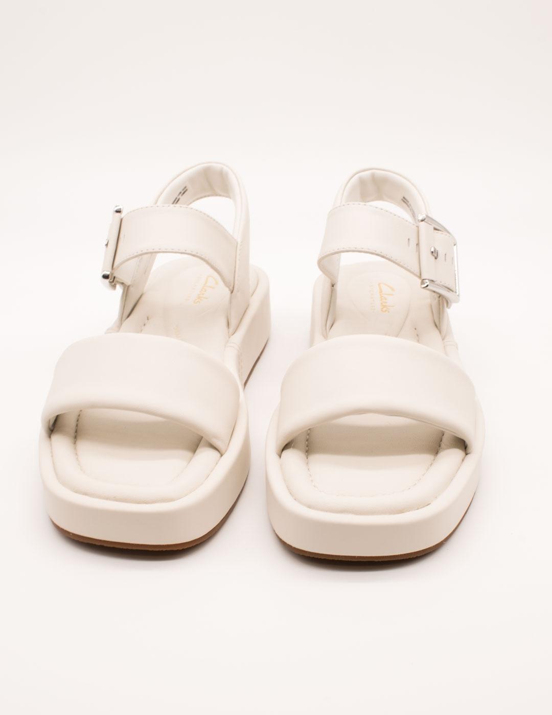 Sandalia Clarks 26176258 Alda Strap Off White de Mujer