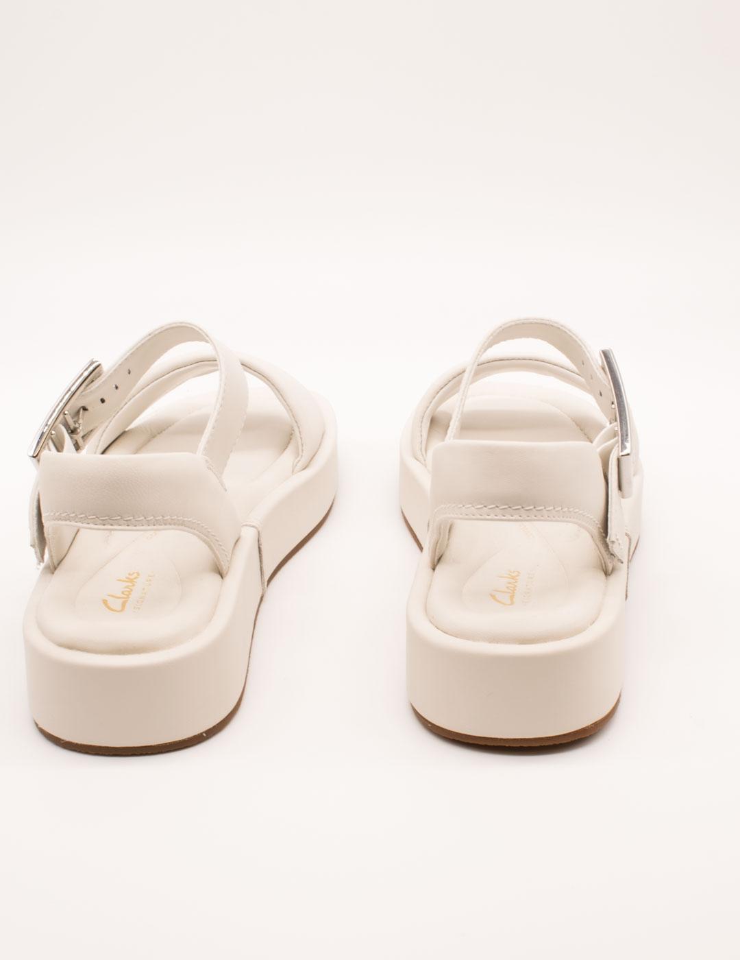 Sandalia Clarks 26176258 Alda Strap Off White de Mujer