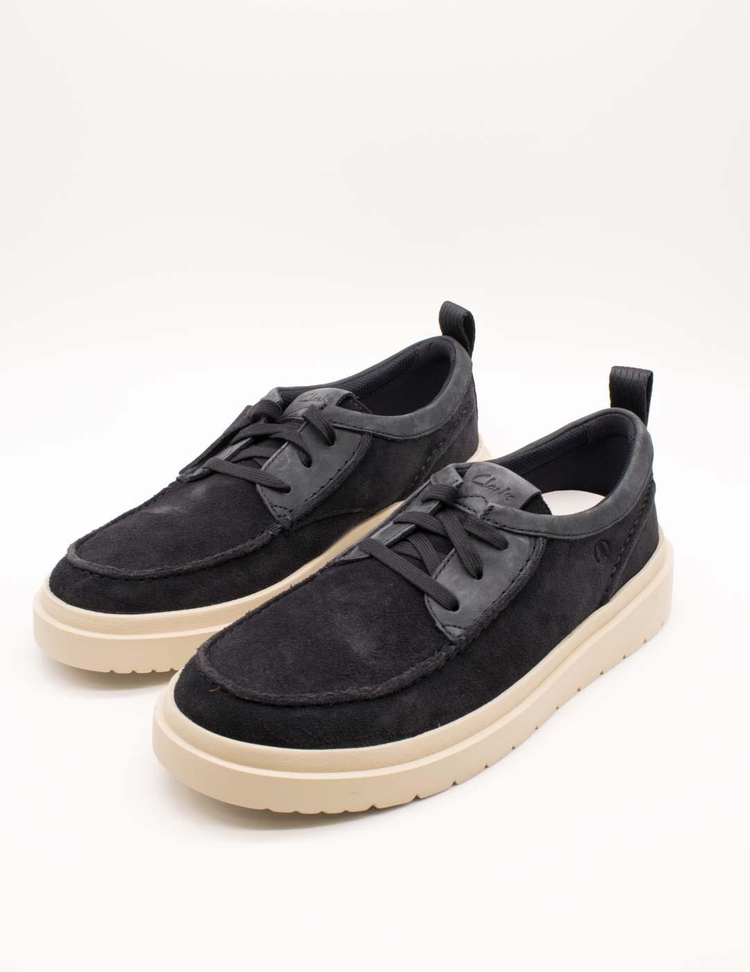 Zapato Clarks 26180866 Polden Moc Navy Suede de Hombre