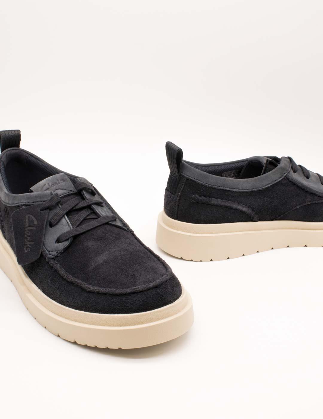 Zapato Clarks 26180866 Polden Moc Navy Suede de Hombre