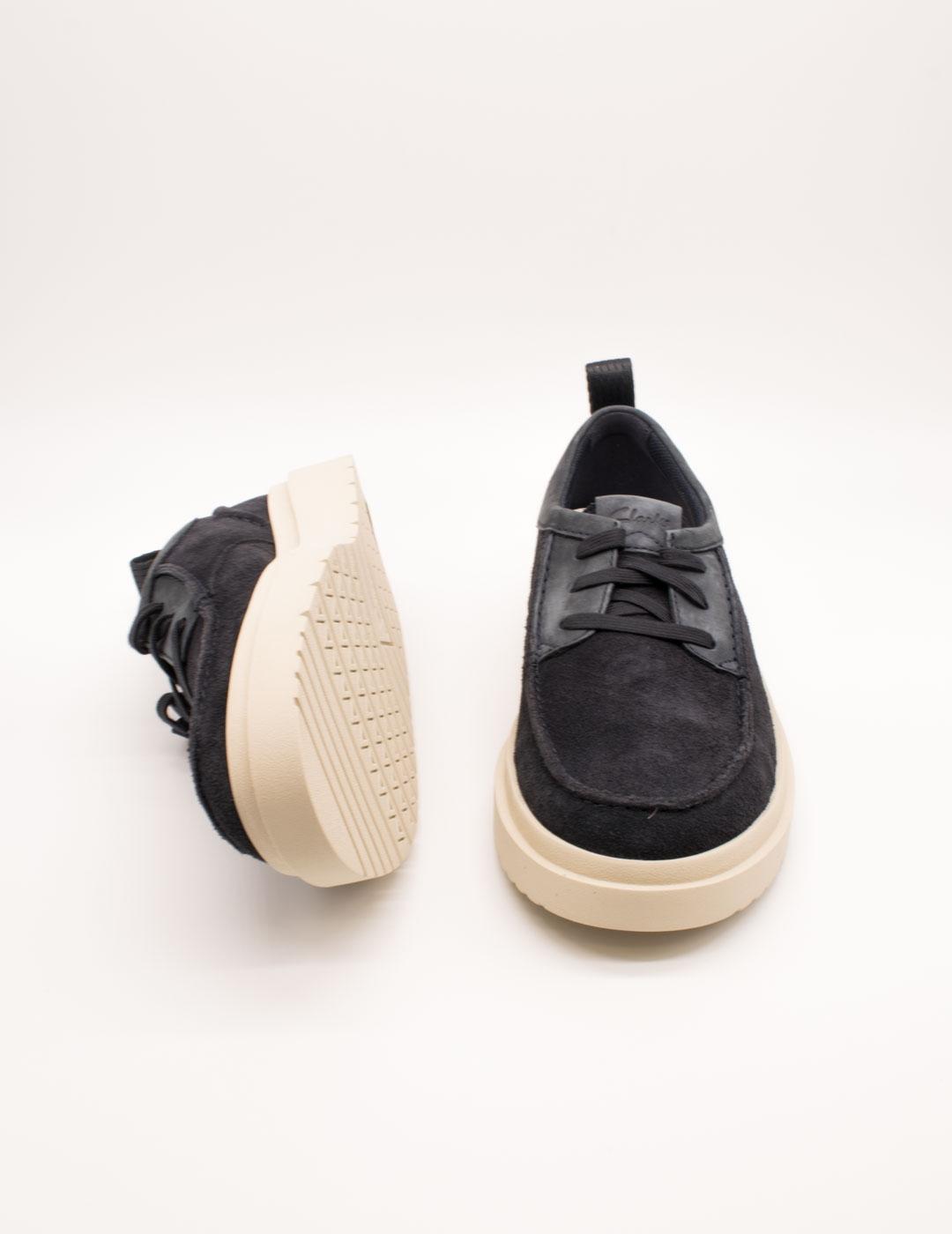 Zapato Clarks 26180866 Polden Moc Navy Suede de Hombre