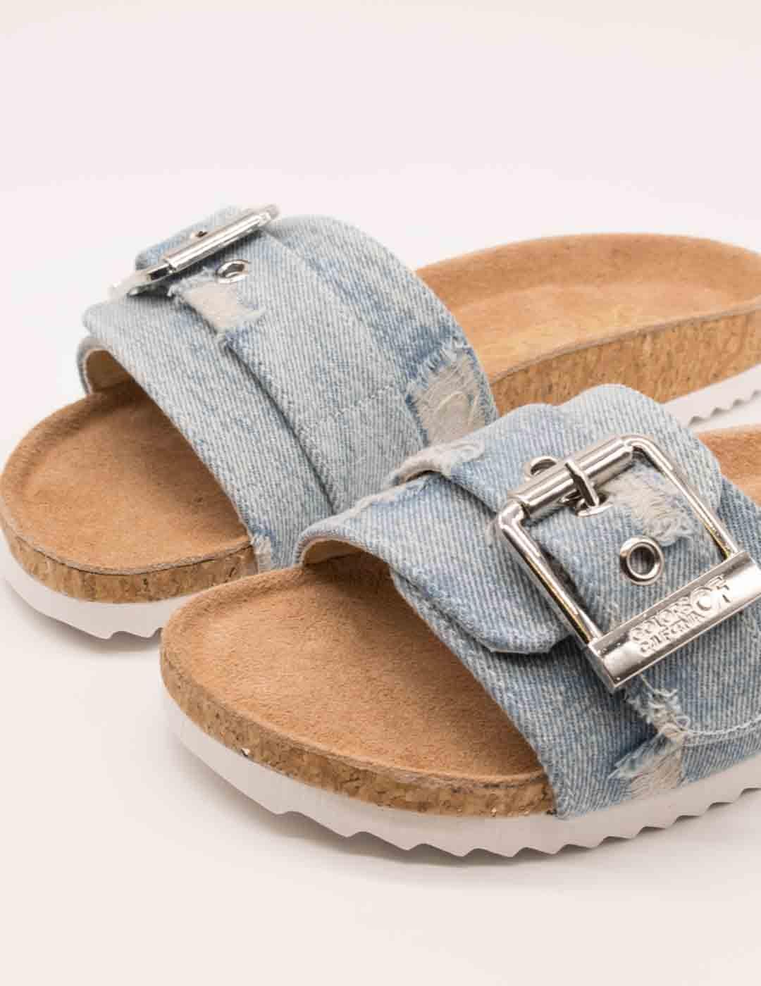 Sandalia Colors Of California BIO503 Denim de Mujer