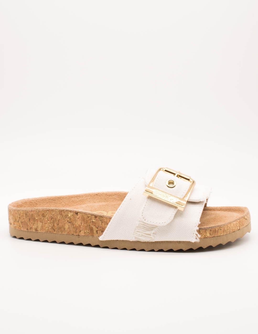 Sandalia Colors Of California BIO503 Blanco de Mujer