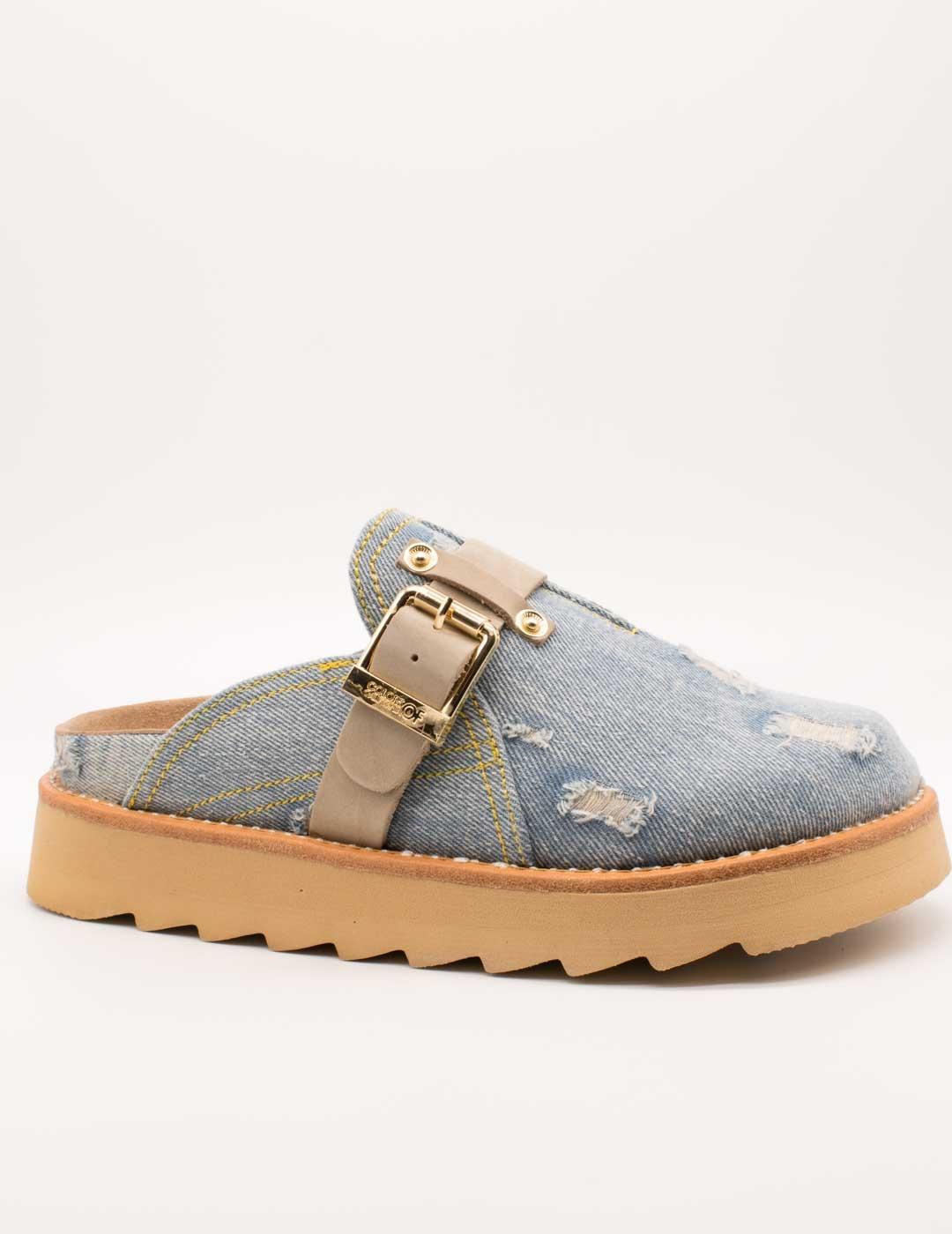 Mule Colors Of California HC-STORMY59-WHI de Mujer