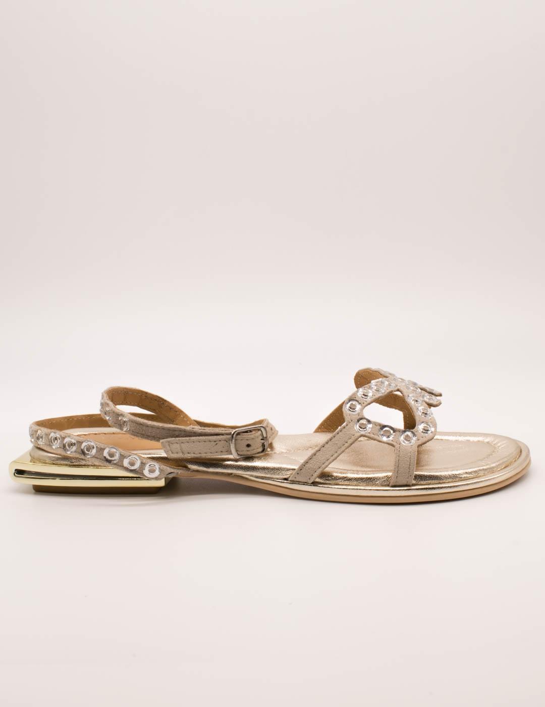 Sandalia Cafenoir C1GF5106 Beige de Mujer