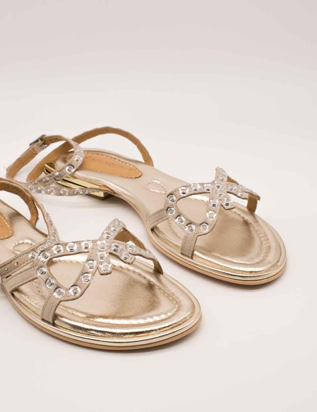 Sandalia Cafenoir C1GF5106 Beige de Mujer