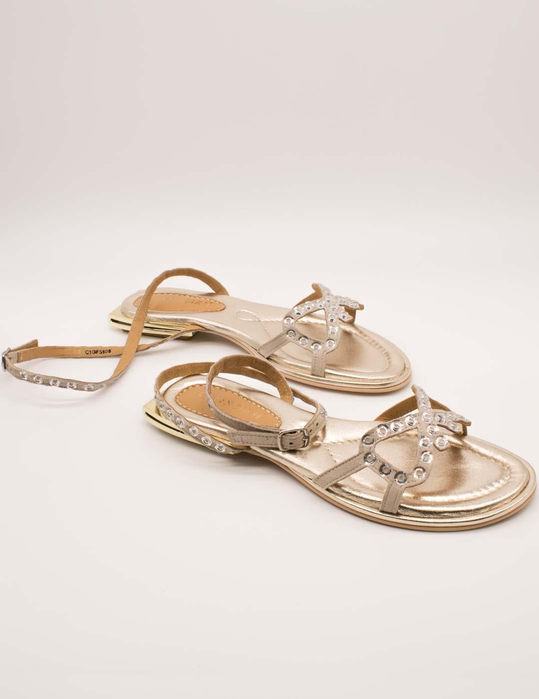 Sandalia Cafenoir C1GF5106 Beige de Mujer