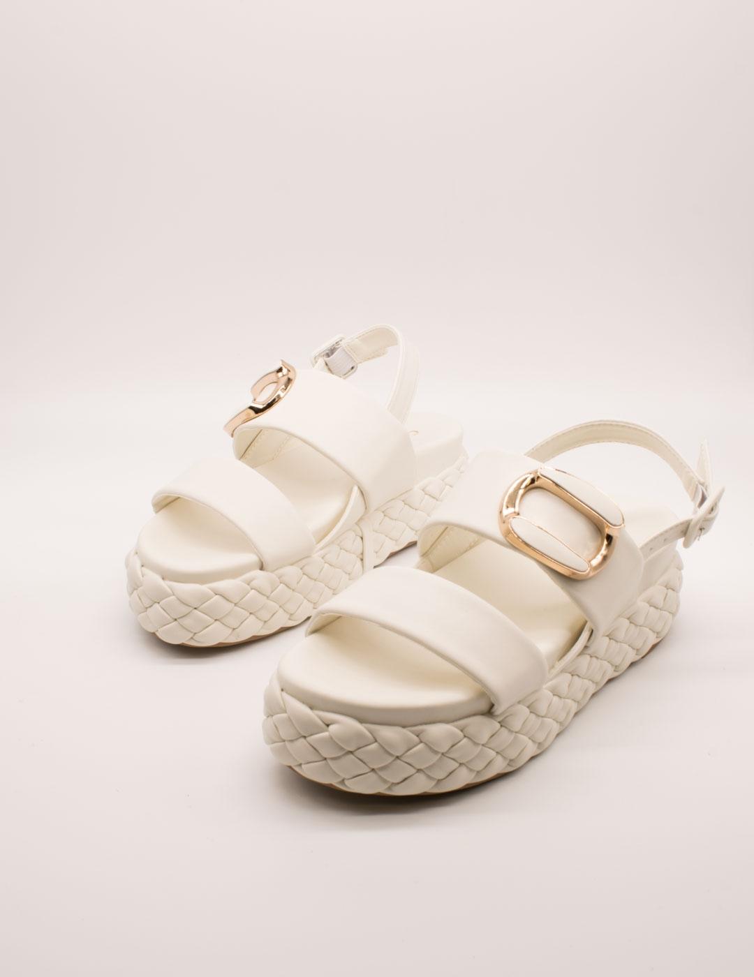 Sandalia Cafenoir C1HH9113 Bianco de Mujer