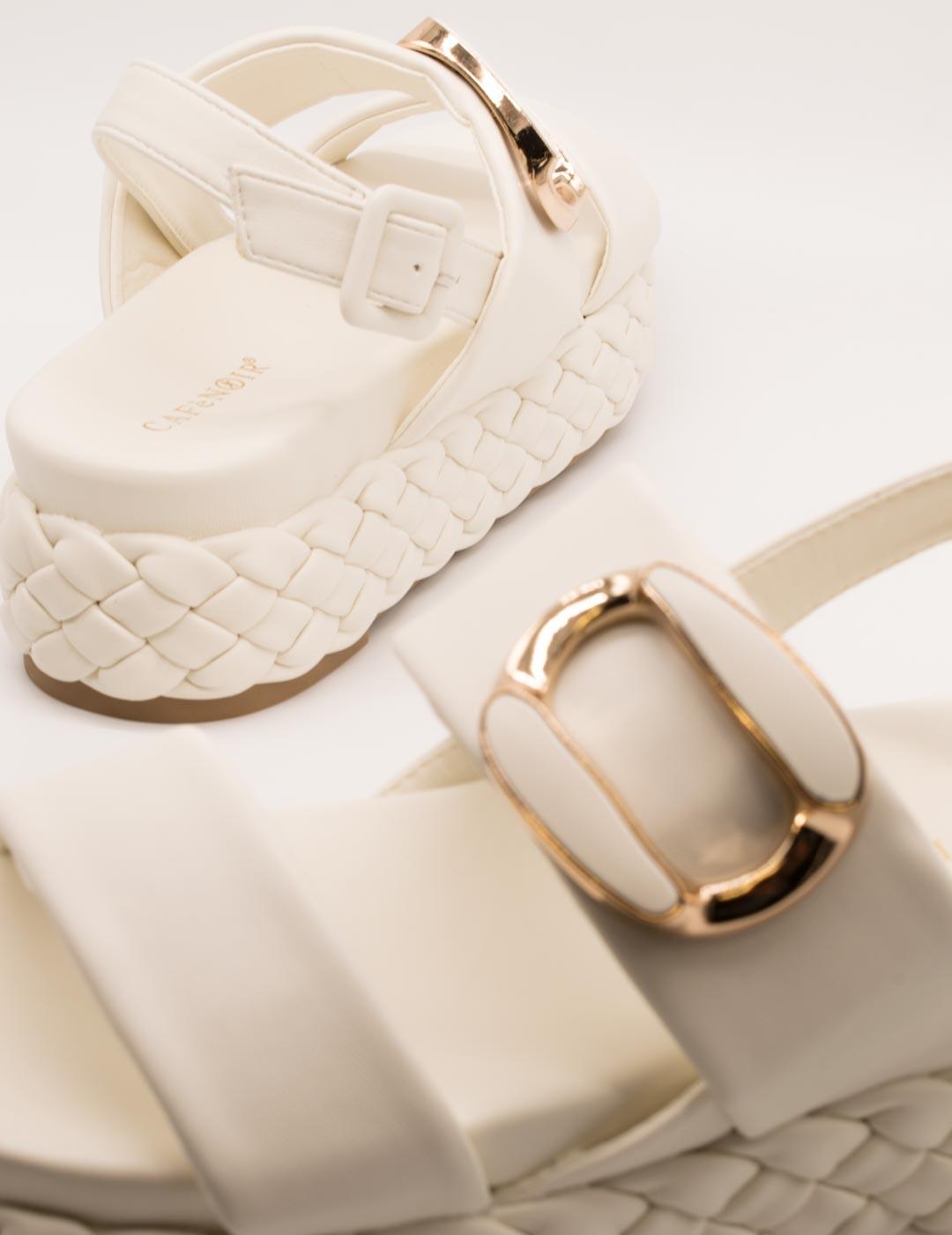 Sandalia Cafenoir C1HH9113 Bianco de Mujer