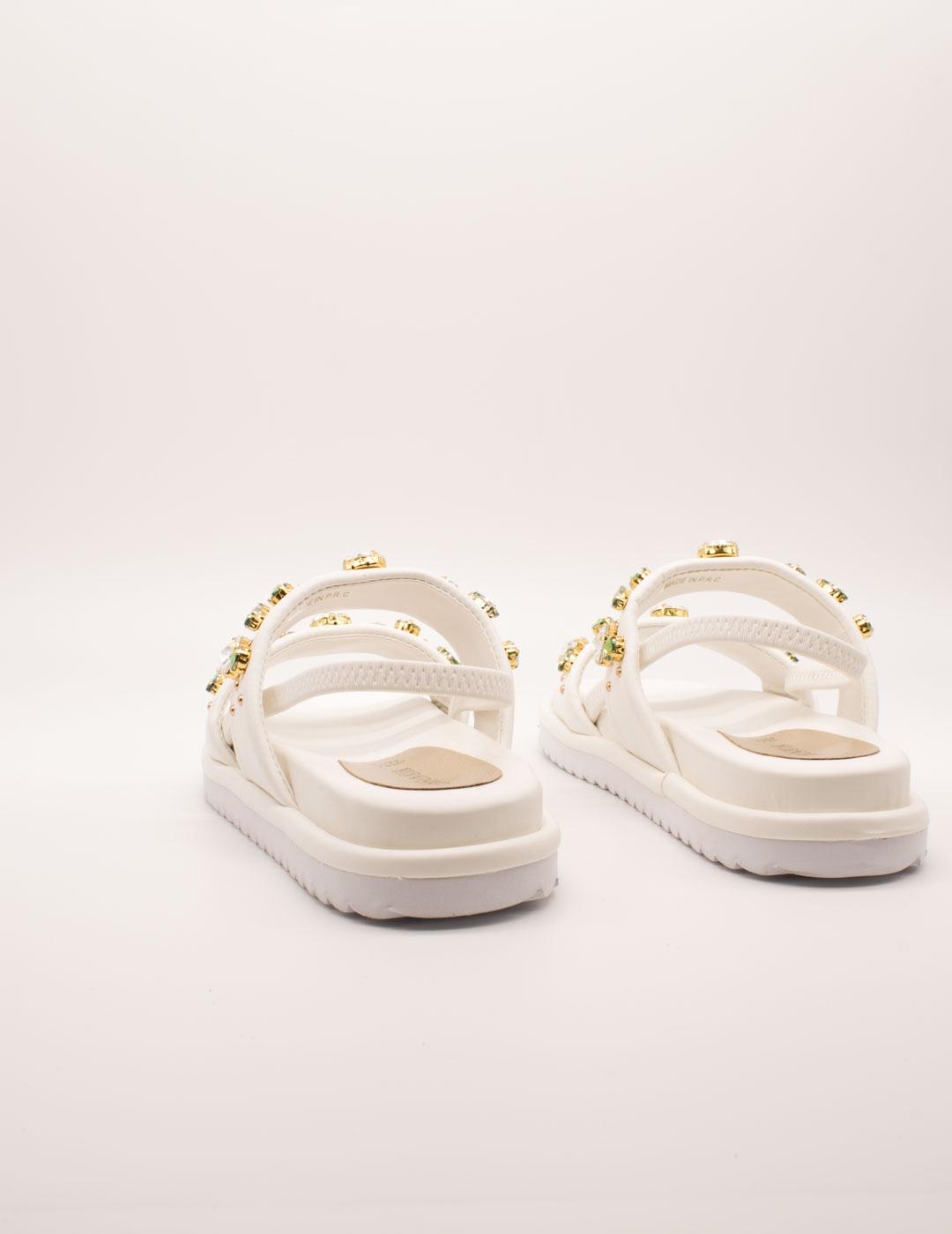 Sandalia Cafenoir C1GD9102 Bianco de Mujer