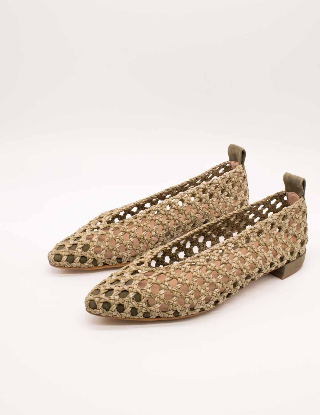 Zapato Miuxa Zuele kaki de Mujer