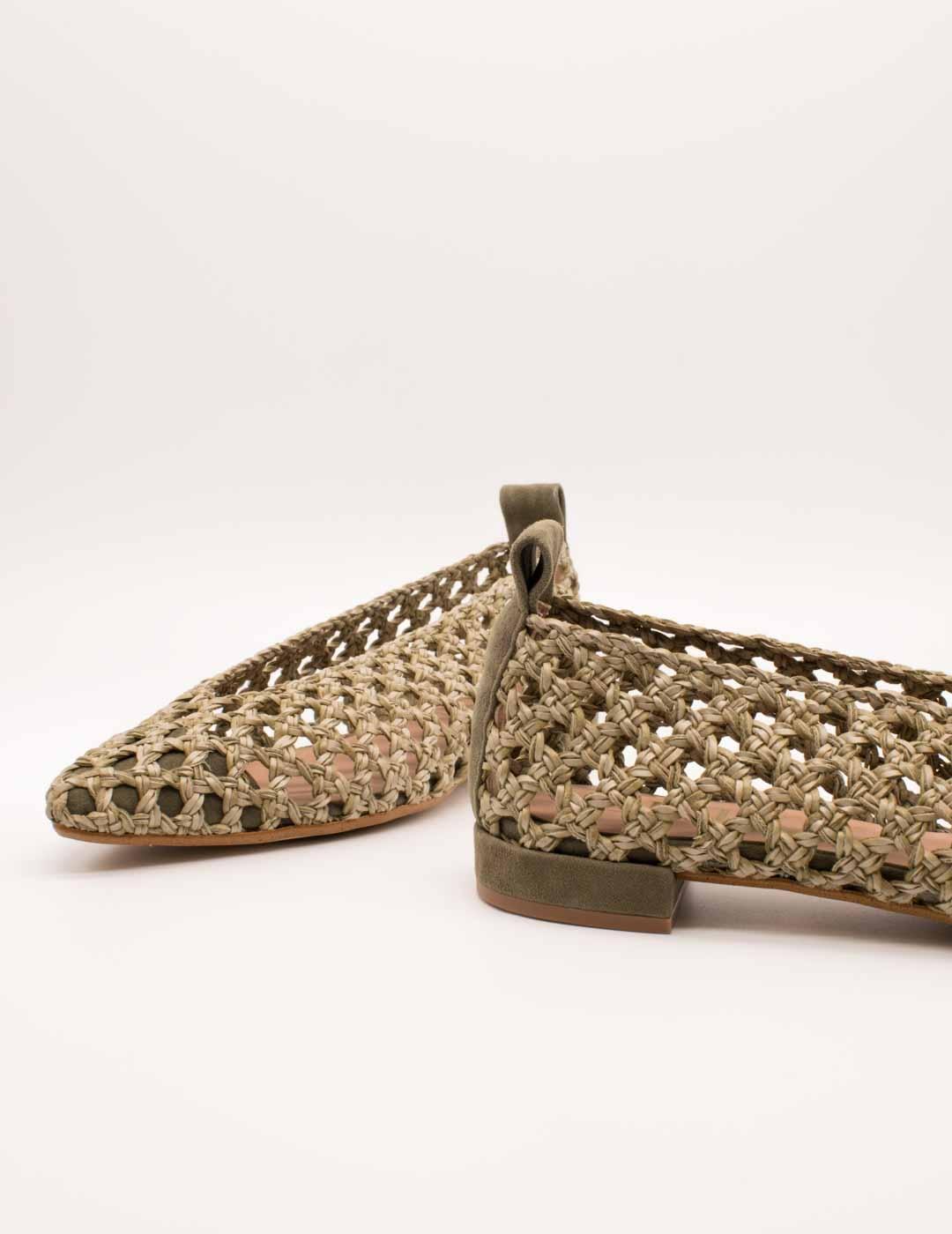 Zapato Miuxa Zuele kaki de Mujer