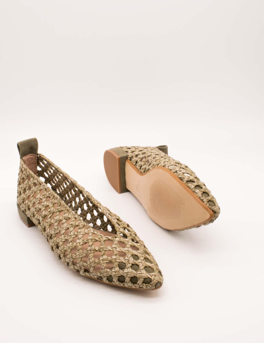 Zapato Miuxa Zuele kaki de Mujer