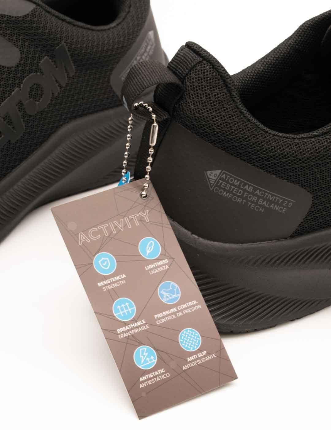 Zapato Fluchos AT127 Activity Black de Hombre