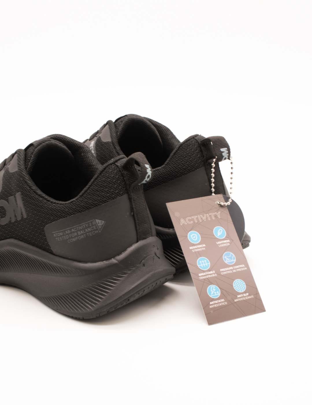 Zapato Fluchos AT129 Activity Black de Mujer