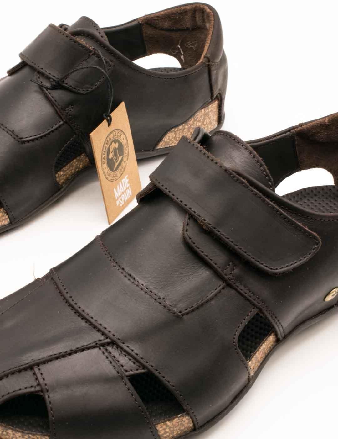 Sandalia Panama Jack Fletcher Basics C1 Marrón de Hombre