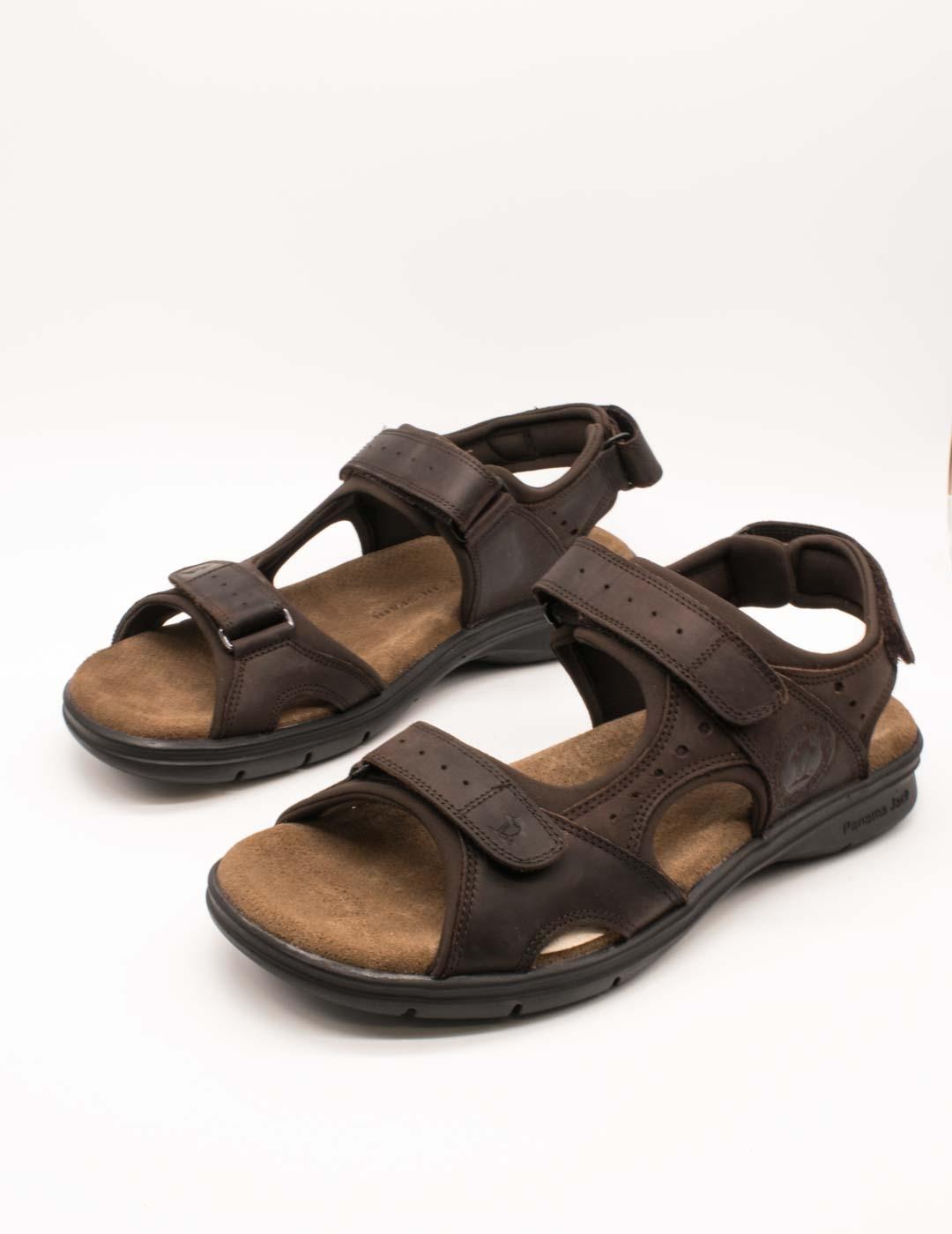 Sandalia Panama Jack Salton Basics C1 Marrón de Hombre